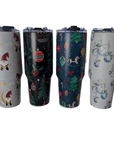 1.2L Insulated Stainless Steel Water Bottle with Handle – Christmas Edition - Green Cheeks - Travel Mug