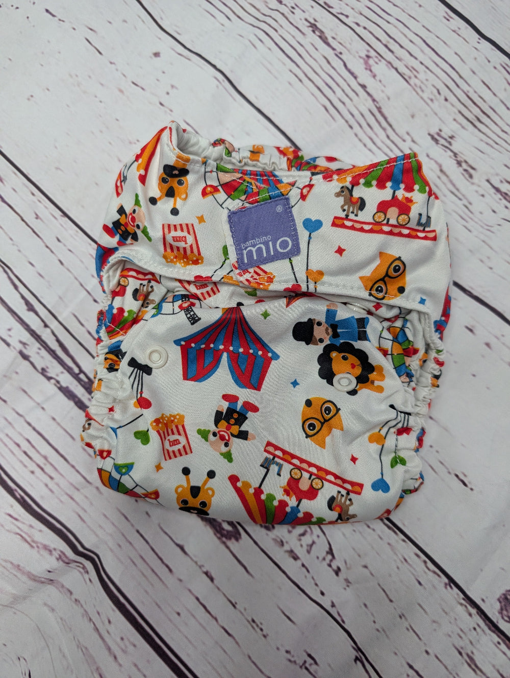 Pre-Loved Bambino Mio Cloth Nappies Circus Time