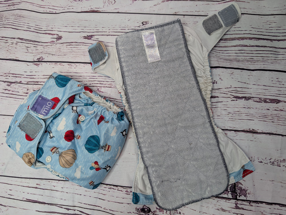 Inside our preloved nappies are grey