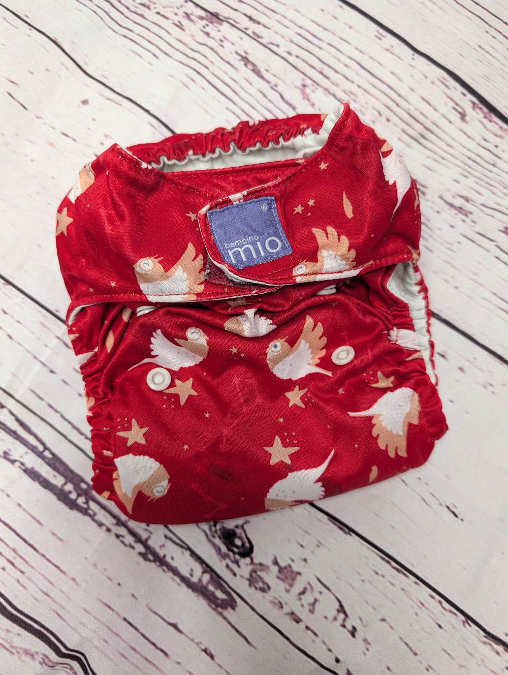 Pre-Loved Bambino Mio Cloth Nappies Red Owl