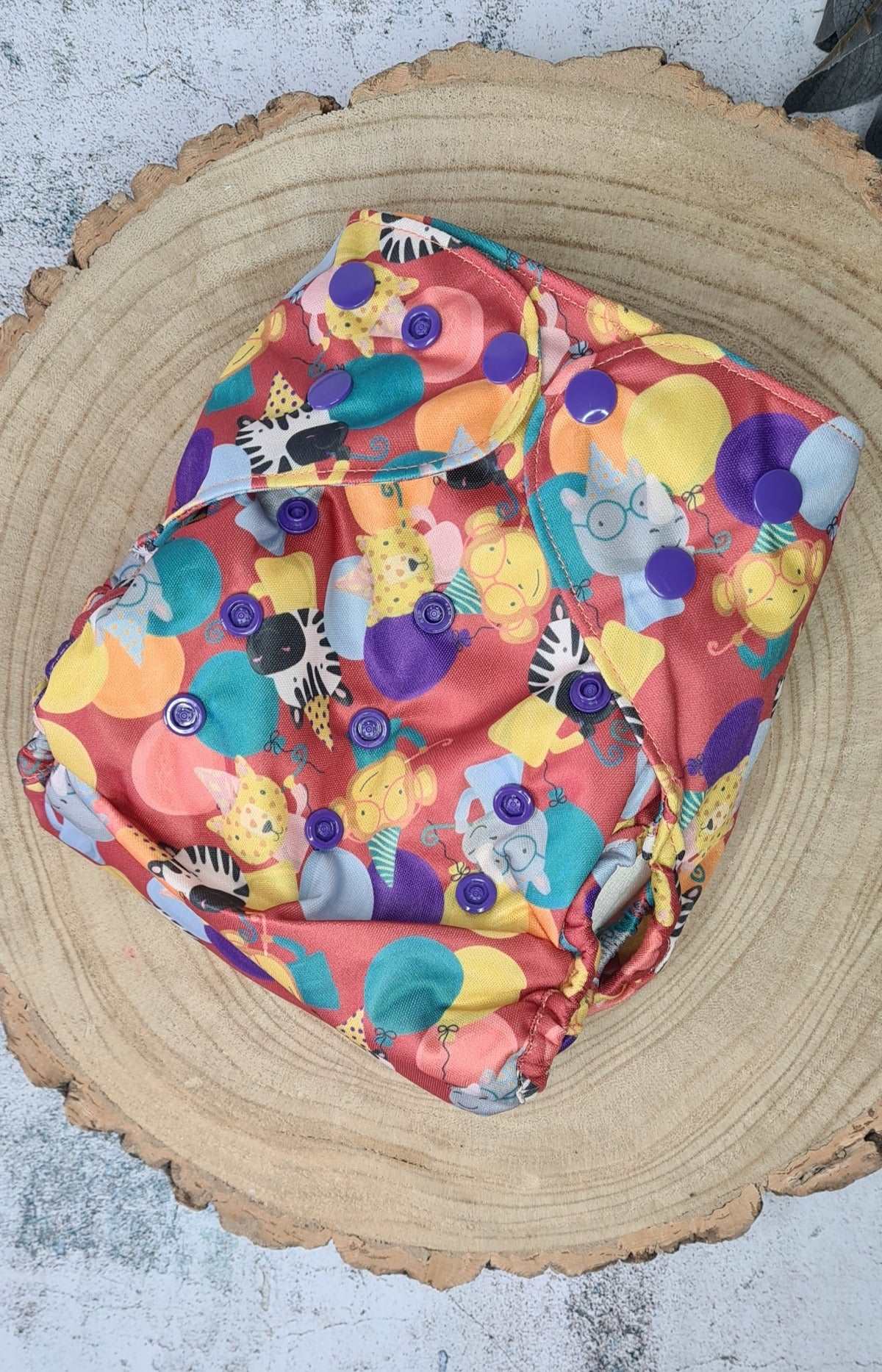 Green Cheeks Two Part Cloth Nappies Night Nappy for Birthday Cake Smash