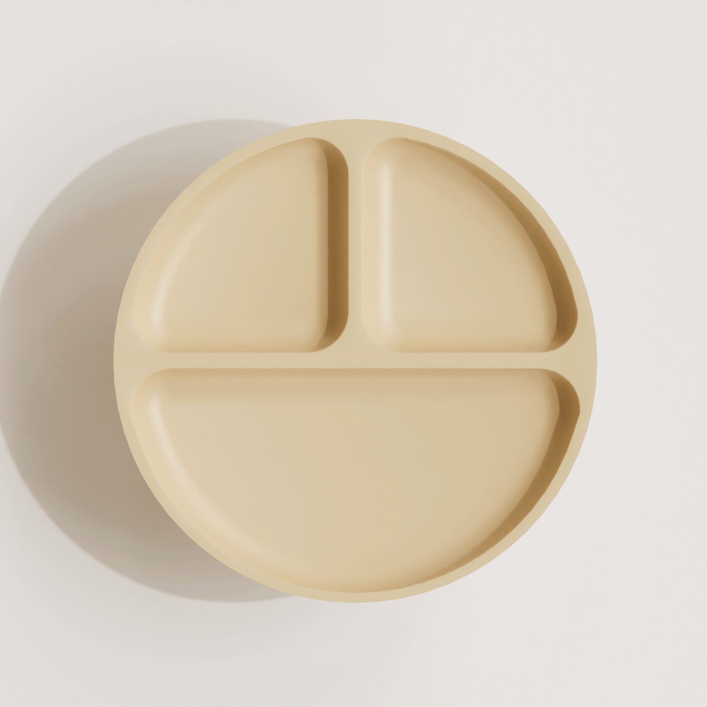 Cream Baby Feeding Set Plate