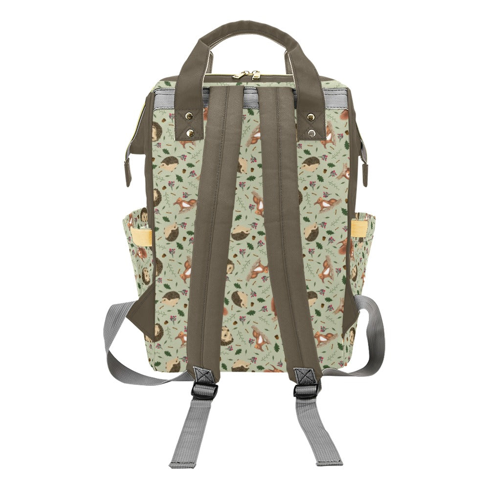 Hedgehog autumn baby nappy changing bag