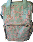 Green Cheeks Parenting Bag in Mint Spring Florals