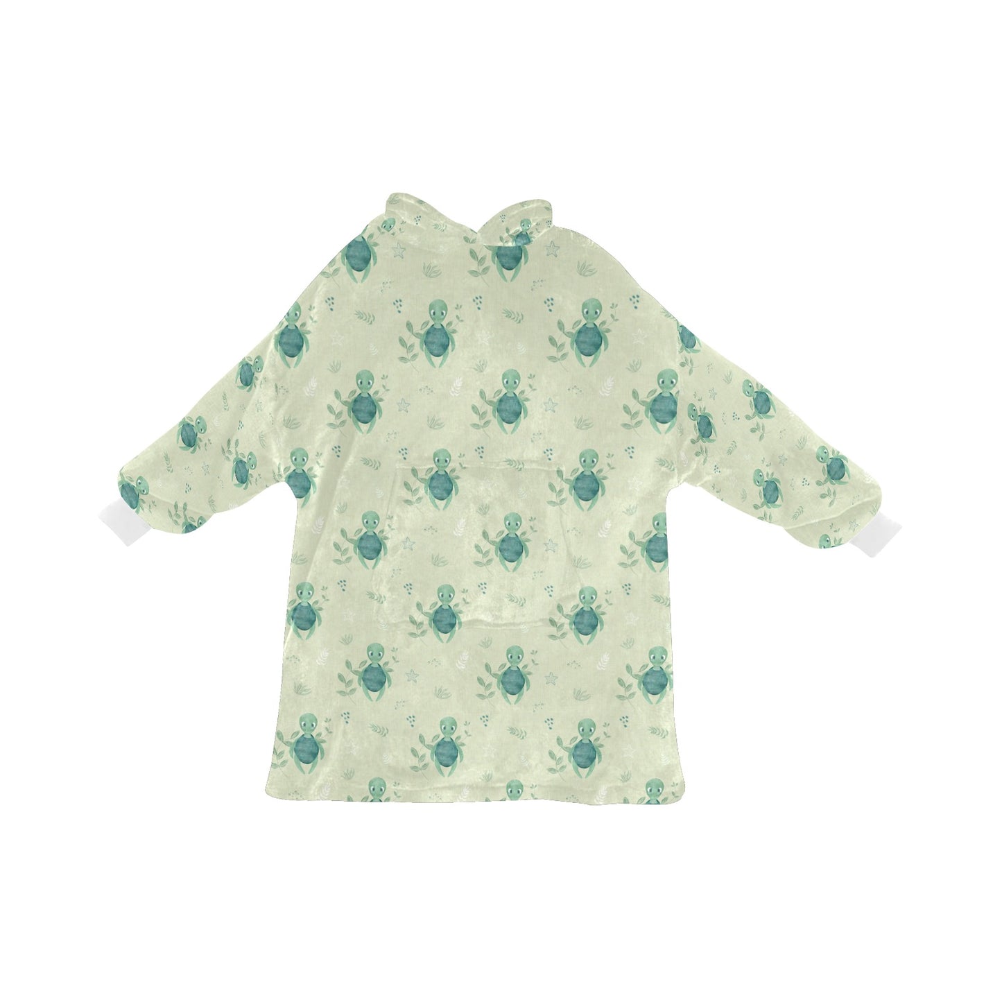 Turtle Recall Fleece Hooded Blanket