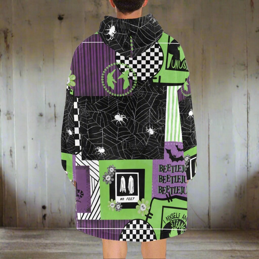 Beetle Guy - Hooded Blanket - Green Cheeks - Blanket