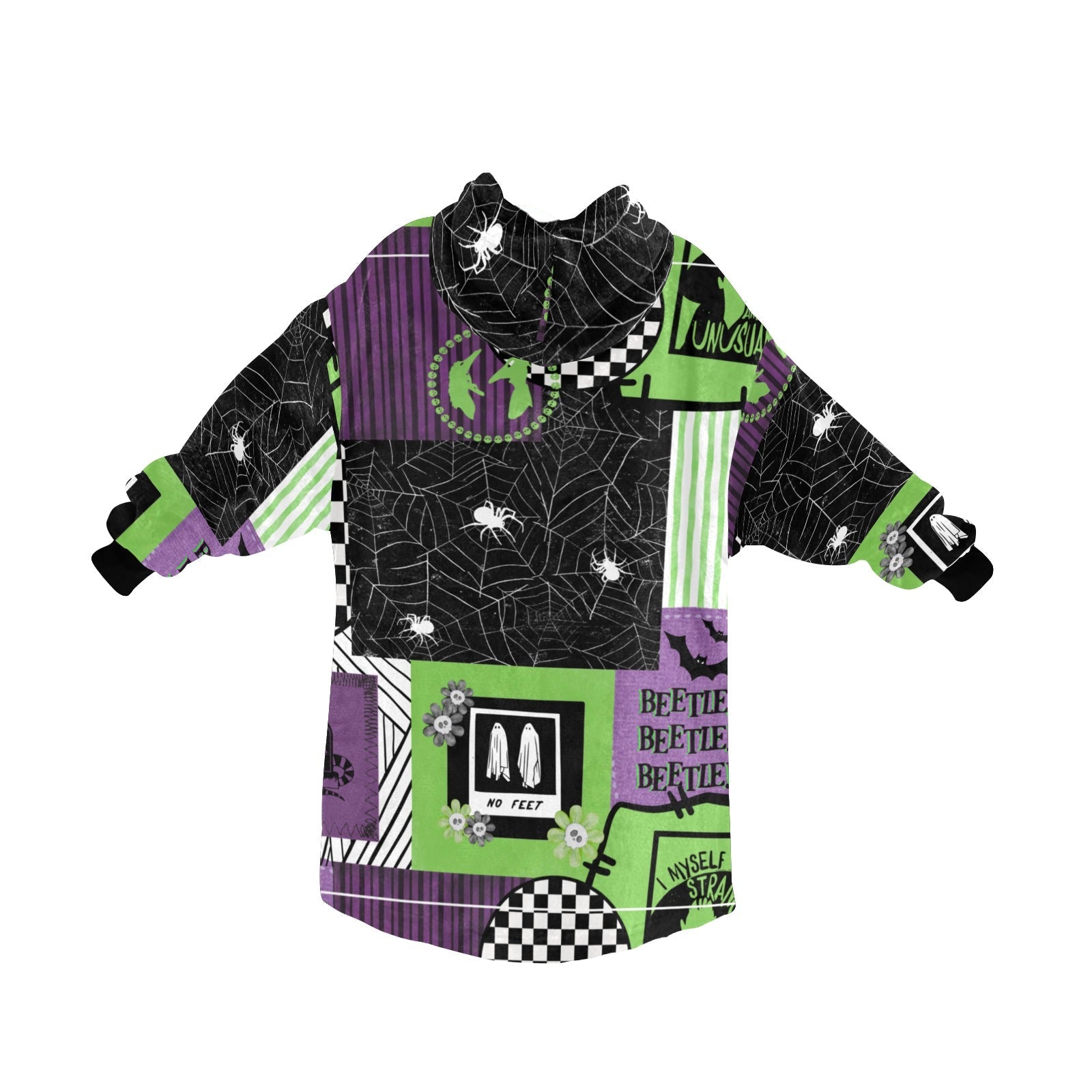 Beetle Guy - Hooded Blanket - Green Cheeks - Blanket