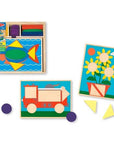 Beginner Pattern Blocks by Melissa and Doug - Green Cheeks - Puzzle