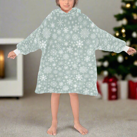 Do You See What Icey - Hooded Blanket - Green Cheeks - Blanket