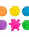 First Steps Sensory Balls 6 Pack - Early Years Play for Baby - Green Cheeks - Baby Toys & Activity Equipment