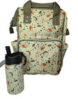 Hedgehog Baby Changing Backpack Bag - Hedge Over Heels - Green Cheeks - Diaper Bag