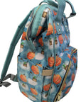 🍑 Once Upon a Peach – Whimsical Adventure Baby Changing Backpack | Nappy Bag - Green Cheeks - Diaper Backpack (1688)