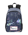Personalised School Bag - Custom Design with Unique Patterns - Green Cheeks - School Bag
