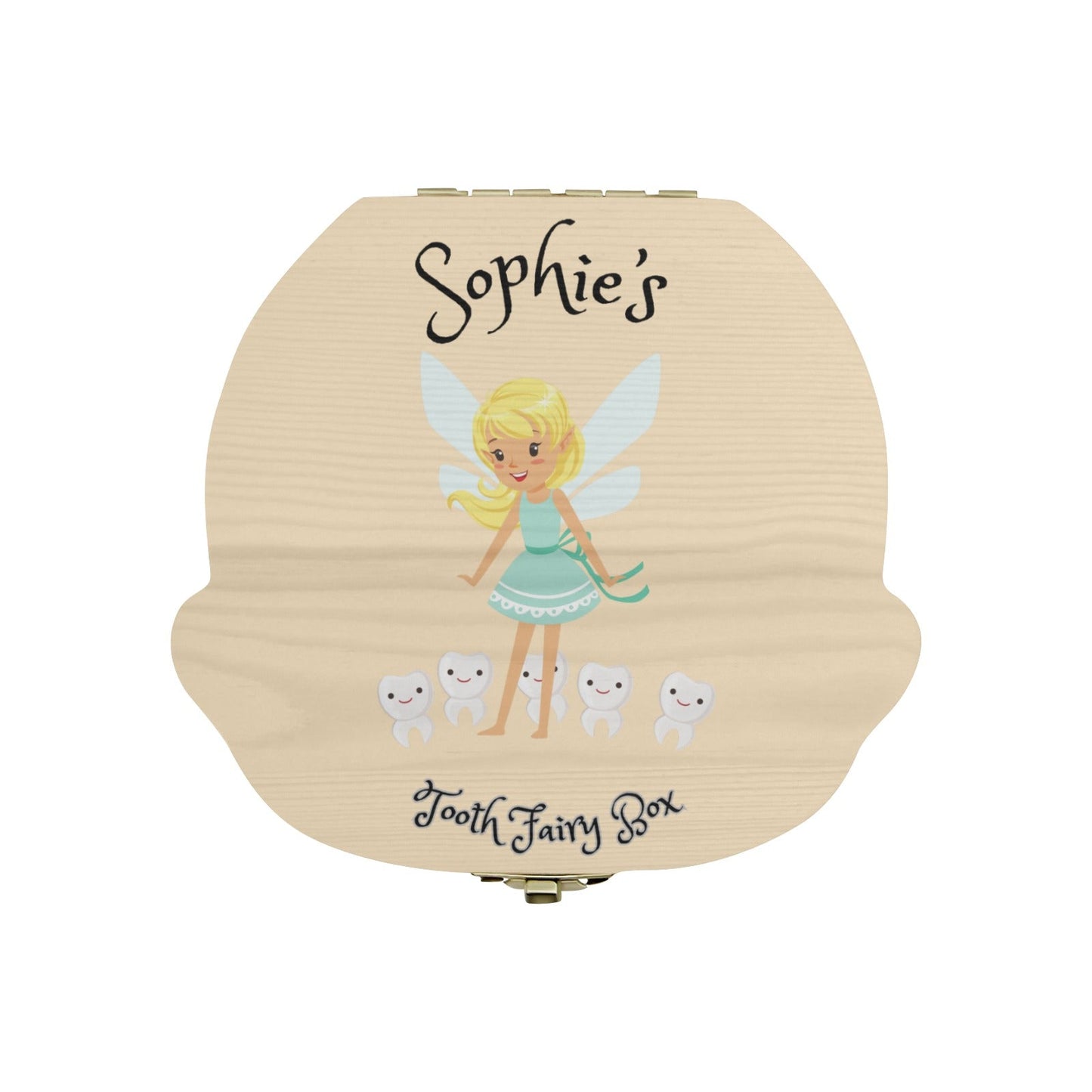 Personalised Wooden Baby Tooth Keepsake Box - Customisable Design & Name - Unique Gift - Green Cheeks - Gift Set