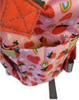 Pink Baby Changing Backpack Bag - Strawberry Fields - Green Cheeks - Diaper Bag