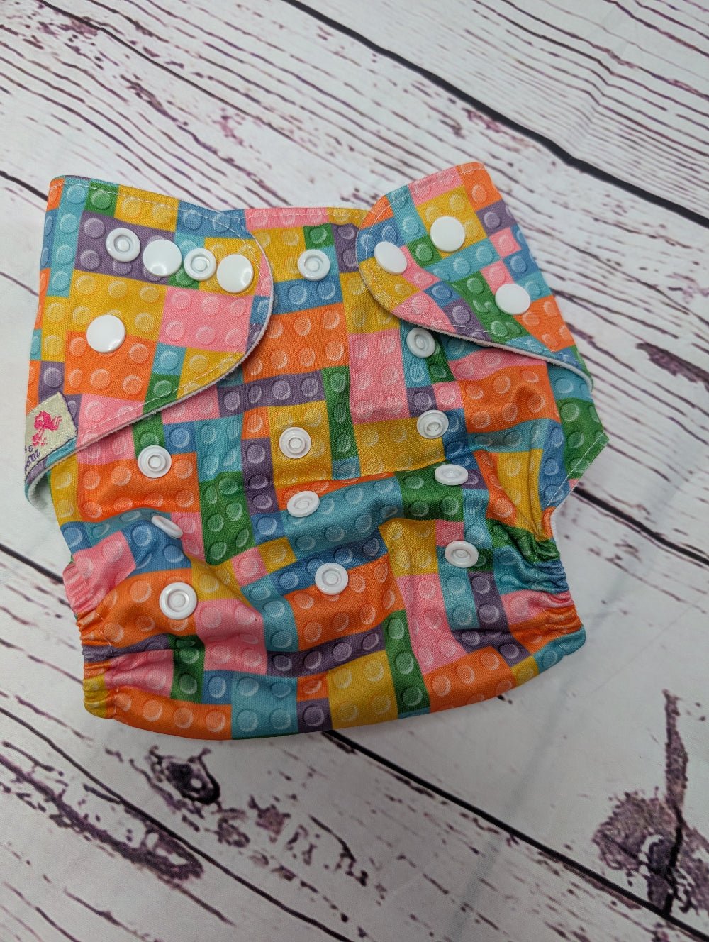 Pocket Nappies - Pre - Loved or Sample Sale - Green Cheeks - cloth nappy