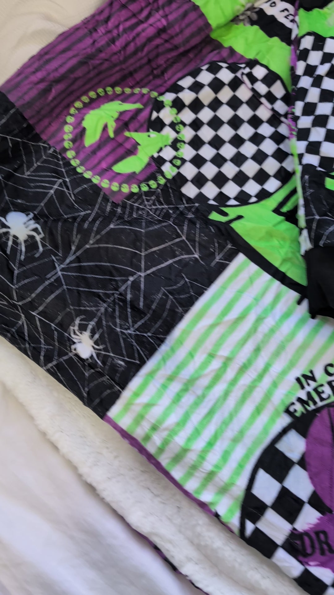 Beetlejuice Hooded Fleece Blanket
