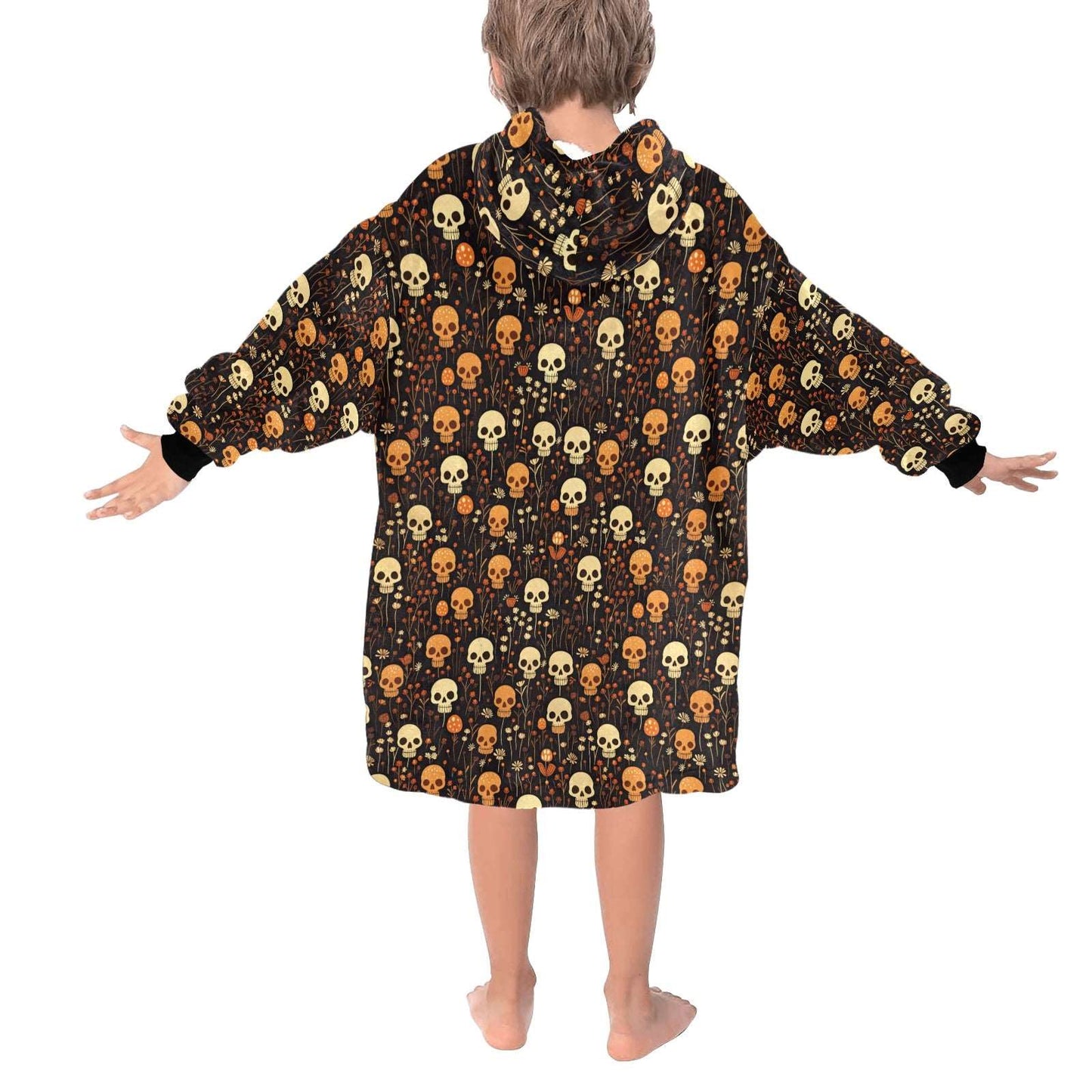 Trick or Treat - Hooded Blanket - Green Cheeks - Blanket
