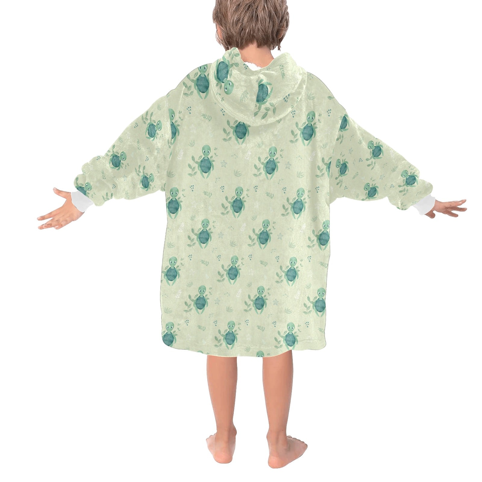 Turtle Recall - Hooded Blanket - Green Cheeks - Blanket