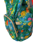 🌸 Wildflower Wonderland – Whimsical Floral Baby Changing Backpack | Nappy Bag - Green Cheeks - Diaper Backpack (1688)