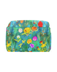 🌸 Wildflower Wonderland – Whimsical Floral Baby Changing Backpack | Nappy Bag - Green Cheeks - Diaper Backpack (1688)