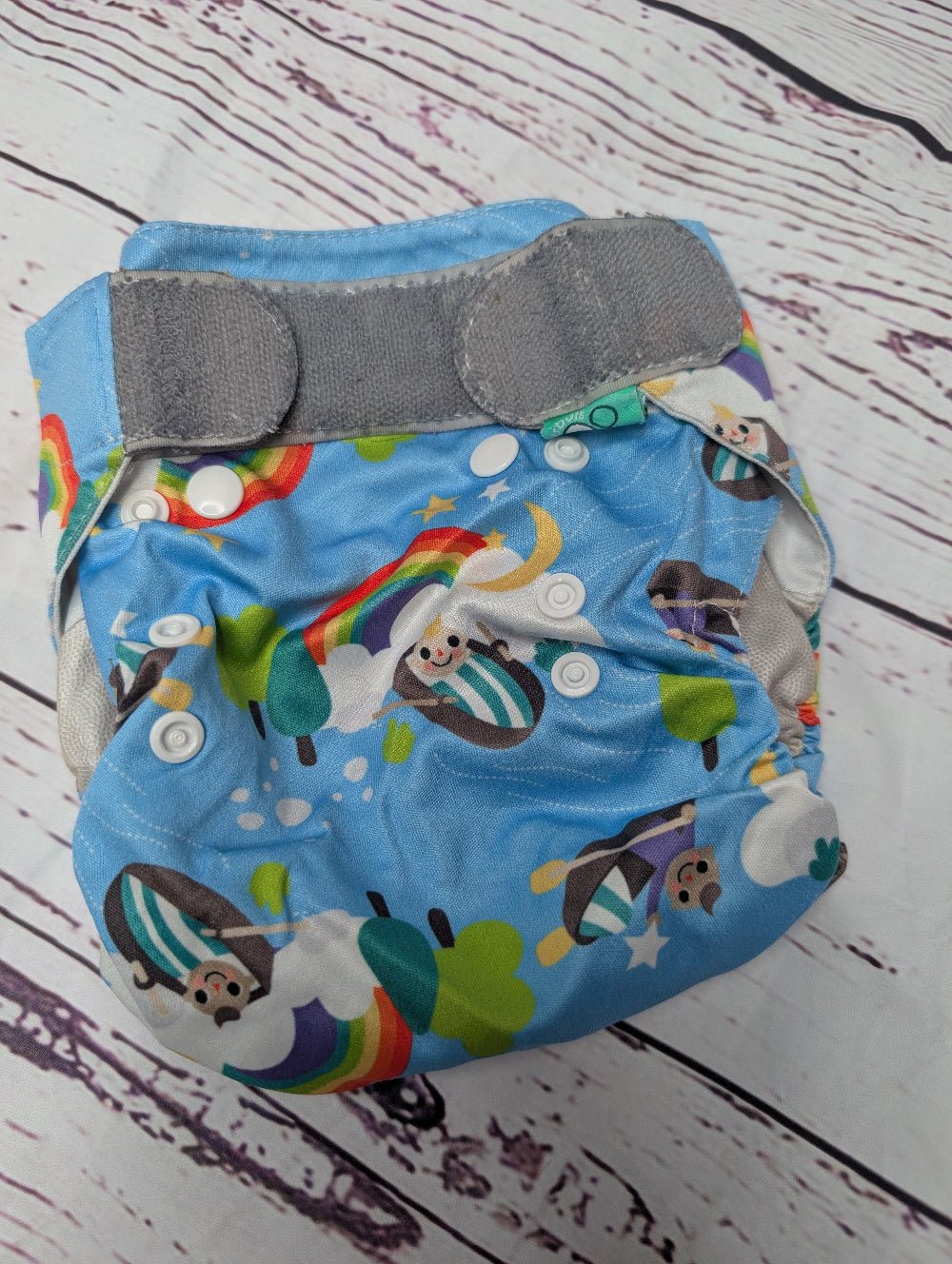Wraps & Covers - Pre - Loved or Sample Sale - Green Cheeks - cloth nappy