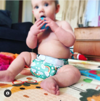 Natural Cloth Nappies with Hemp - Set of 4