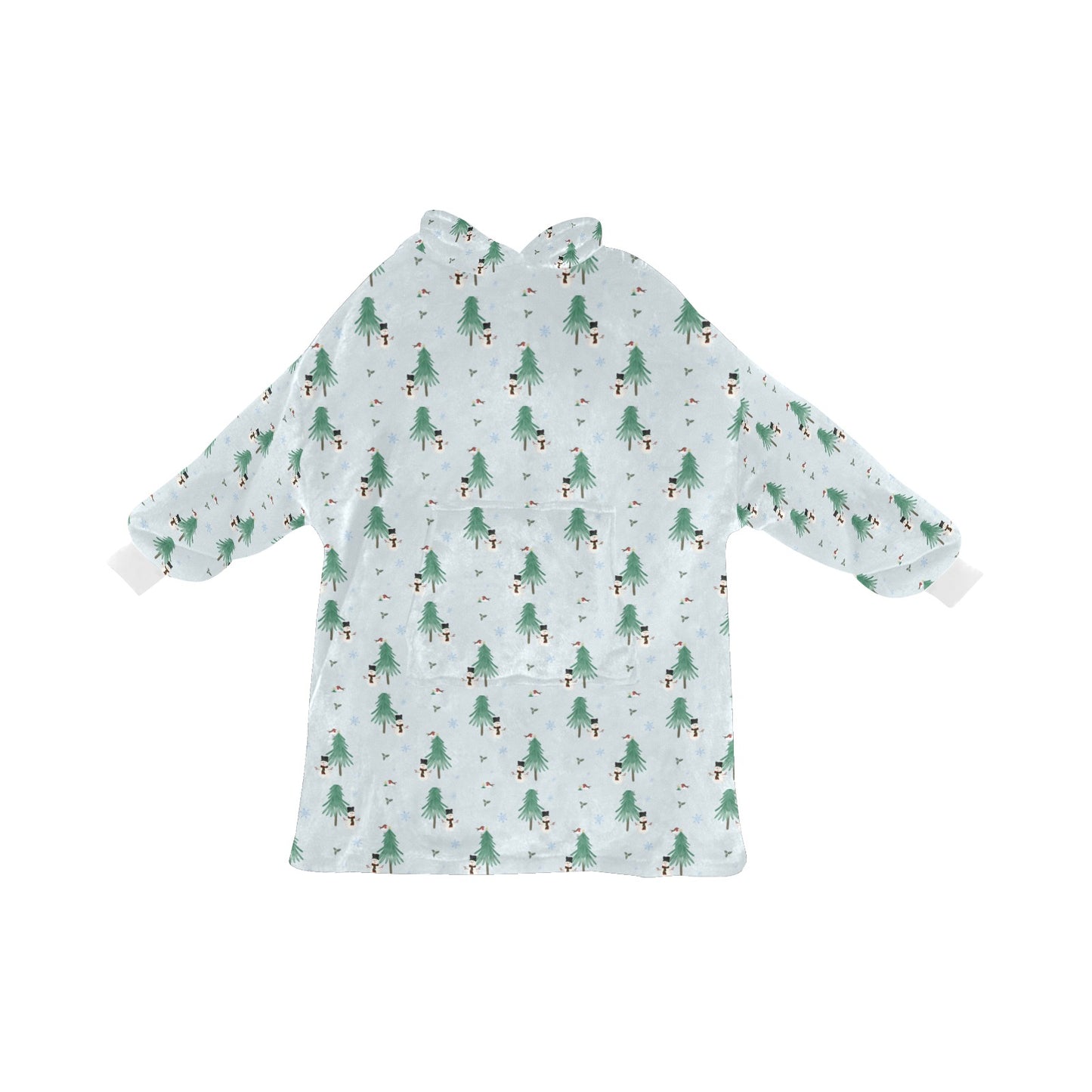 Snowman Fleece Cosy Hooded Blanket