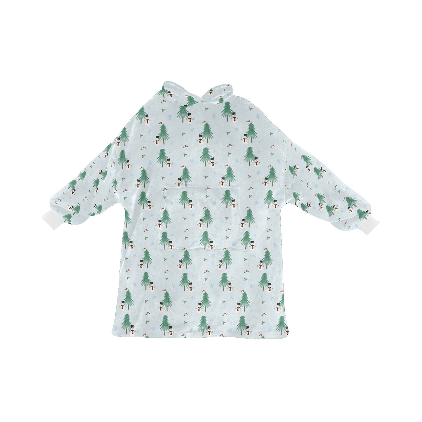 Snowman Fleece Cosy Hooded Blanket