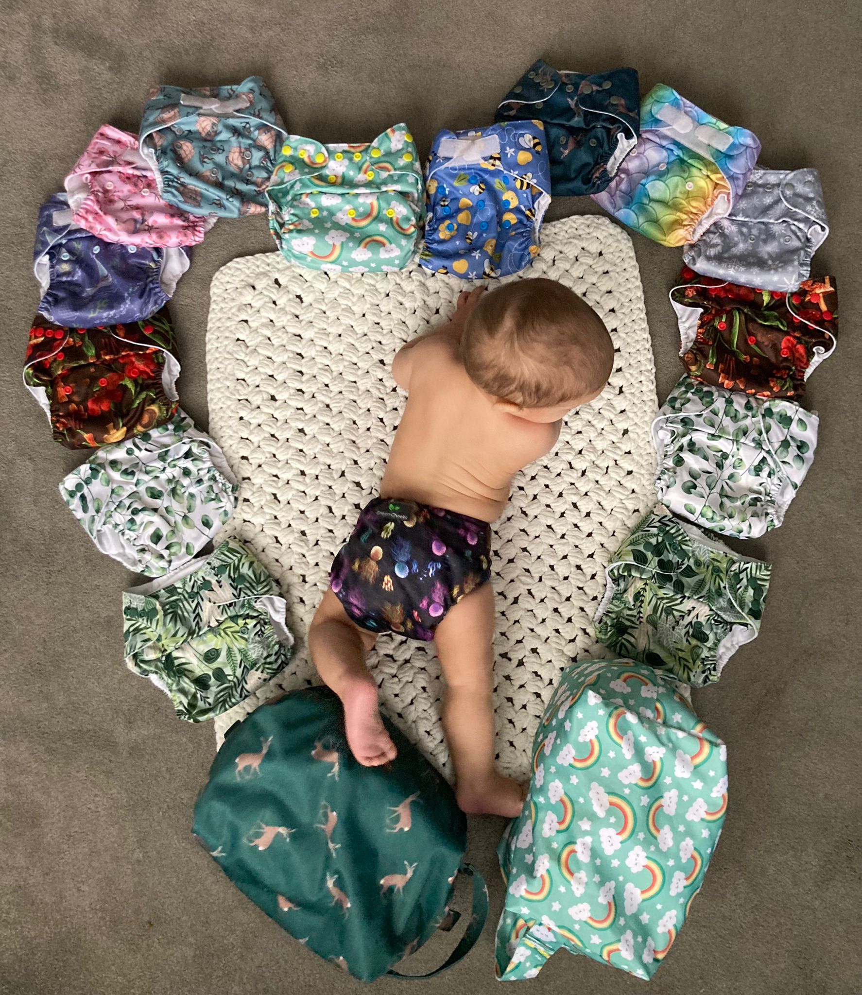 Green Cheeks Reusable Nappies Heart 