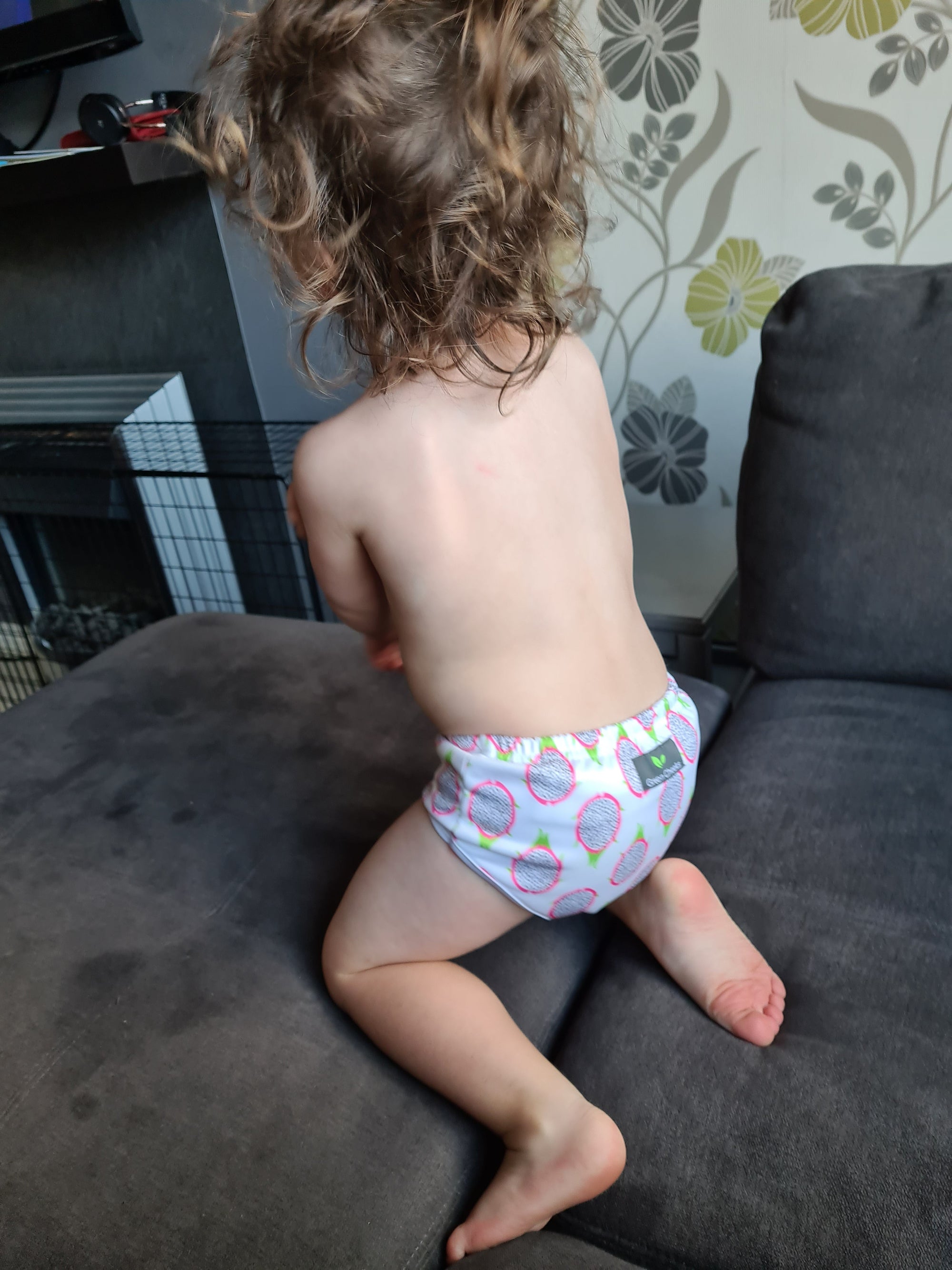 How to fit a pocket nappy video - featuring my 2 year old - Harrison - Green Cheeks