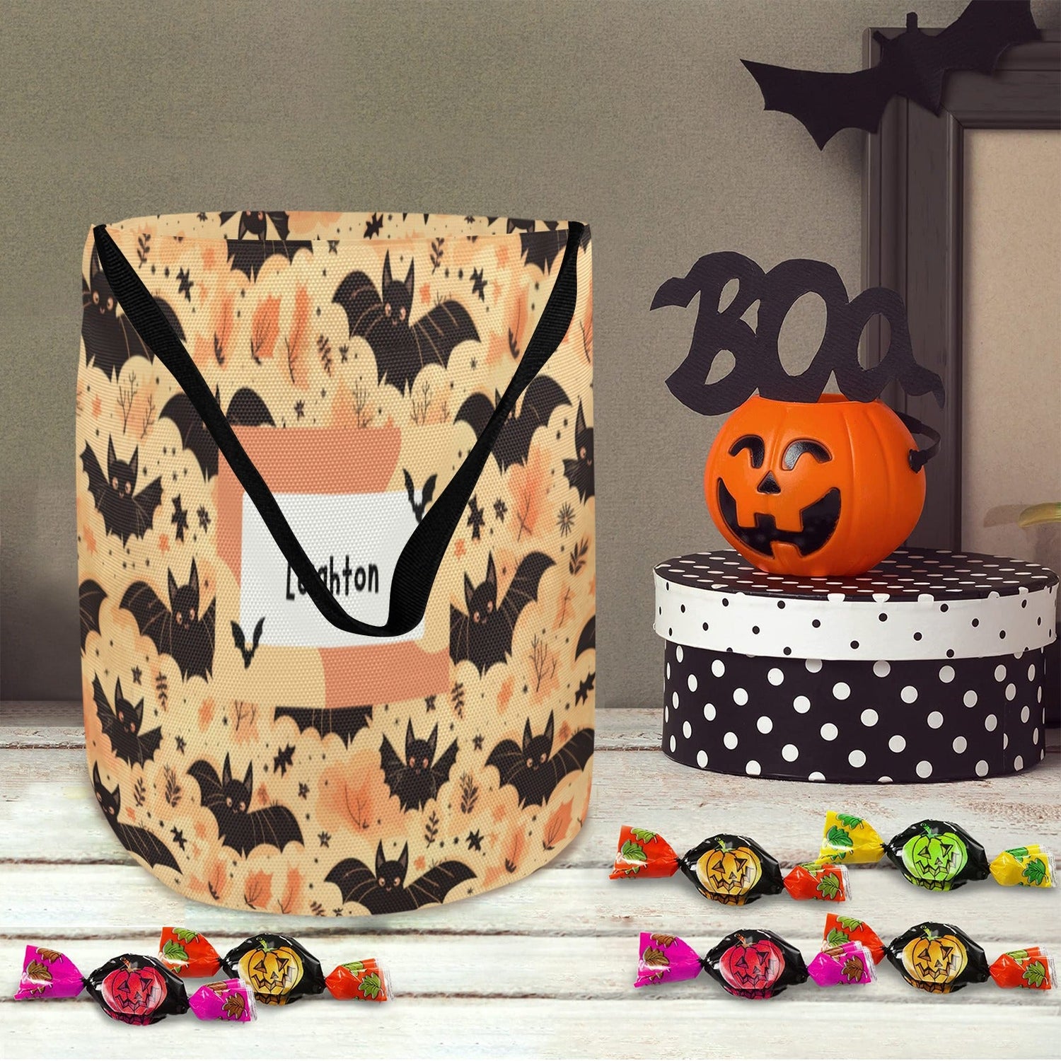 A trick or treat bag. 