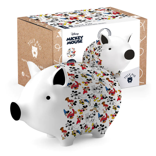 Tilly-Pig Ceramic Money Box for Kids Savings - Disney Mickey Mouse