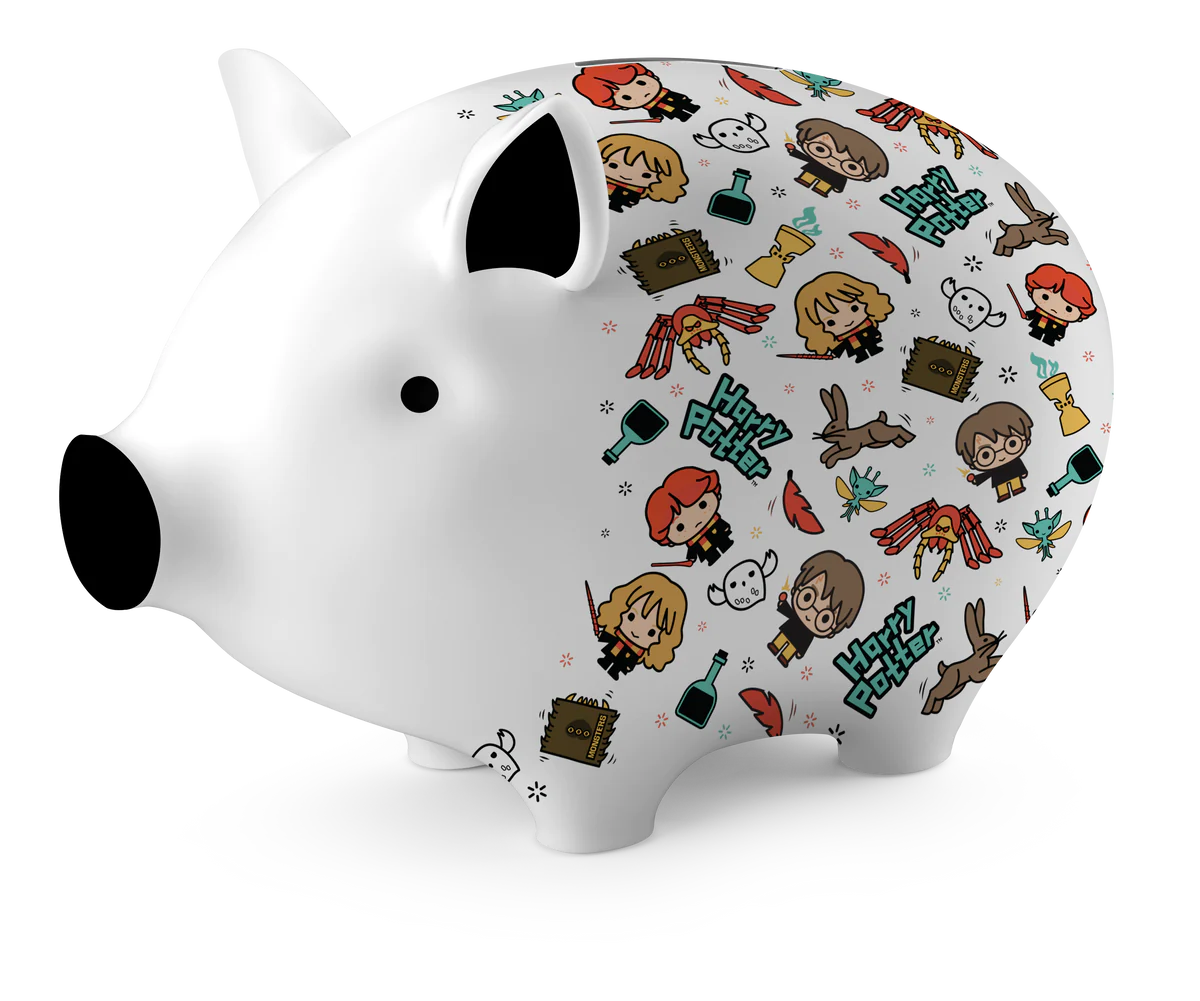 Tilly-Pig Ceramic Money Box for Kids Savings -Harry Potter Charms