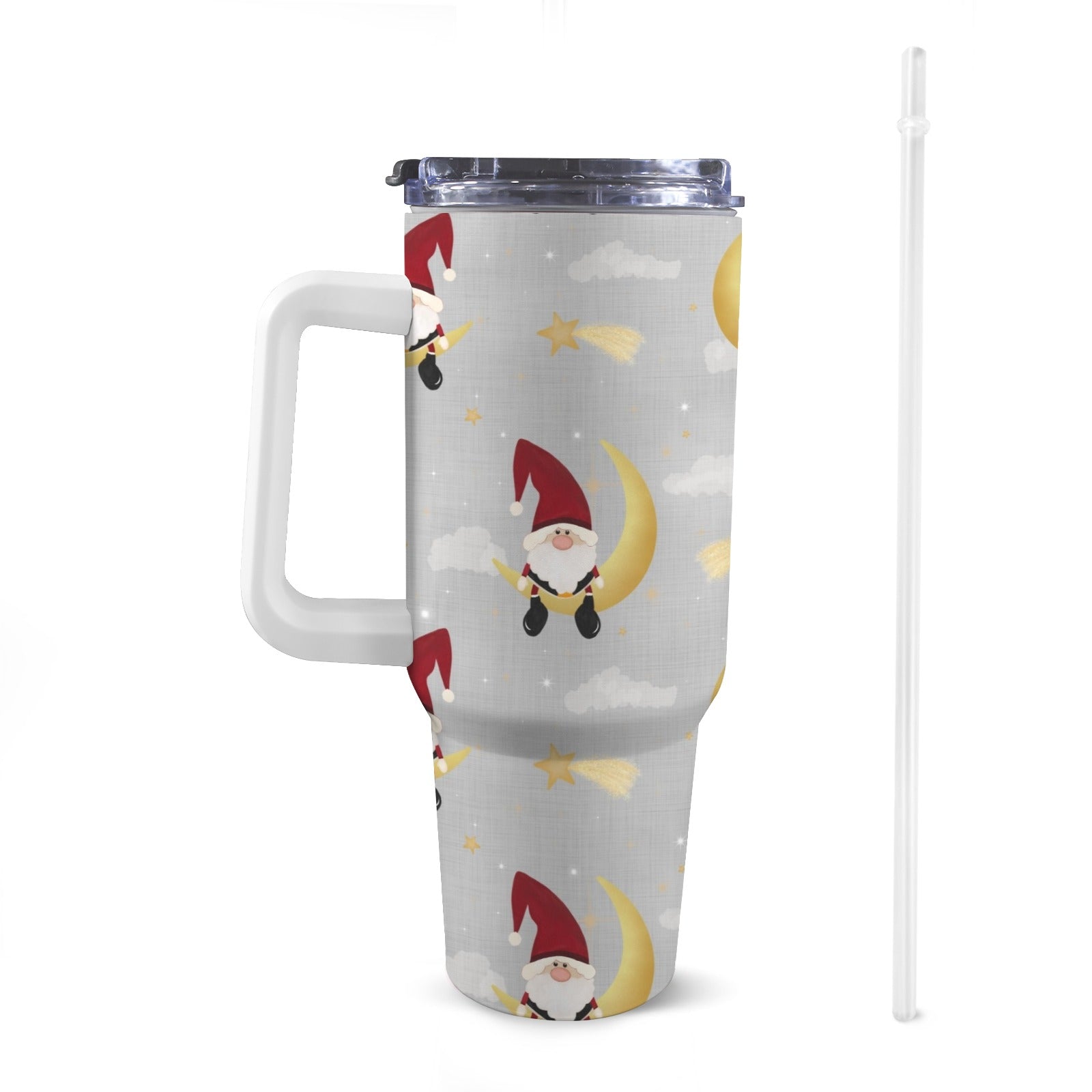 1.2 litre Stainless Steel Travel Coffee Cup Tumbler – Christmas Edition - Green Cheeks - Travel Mug