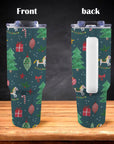 1.2 litre Stainless Steel Travel Coffee Cup Tumbler – Christmas Edition - Green Cheeks - Travel Mug