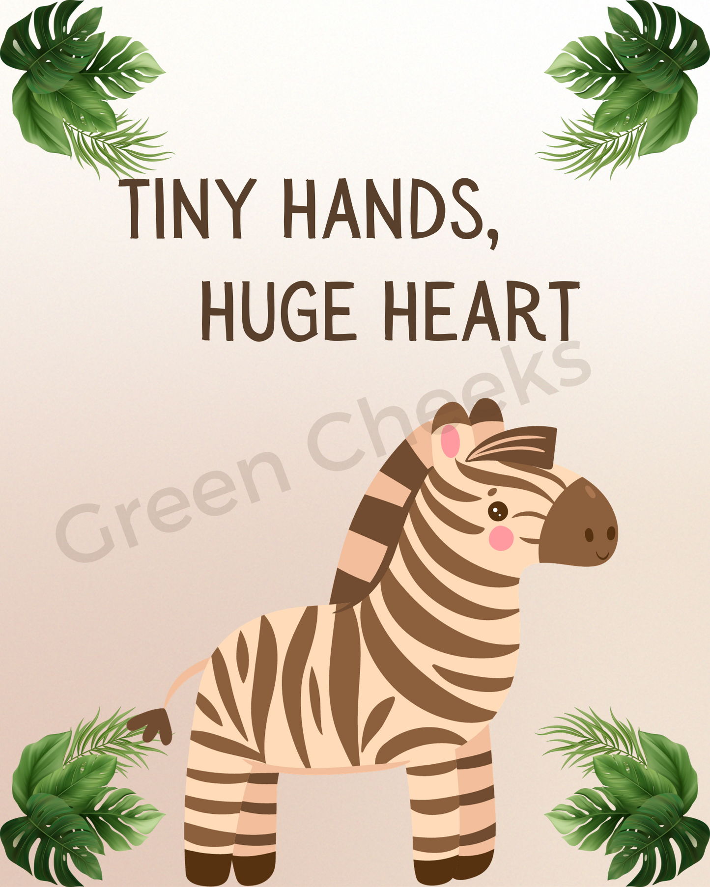 Choice of Eight Jungle Animal Prints for Baby Bedroom or Nursery - Canvas Prints