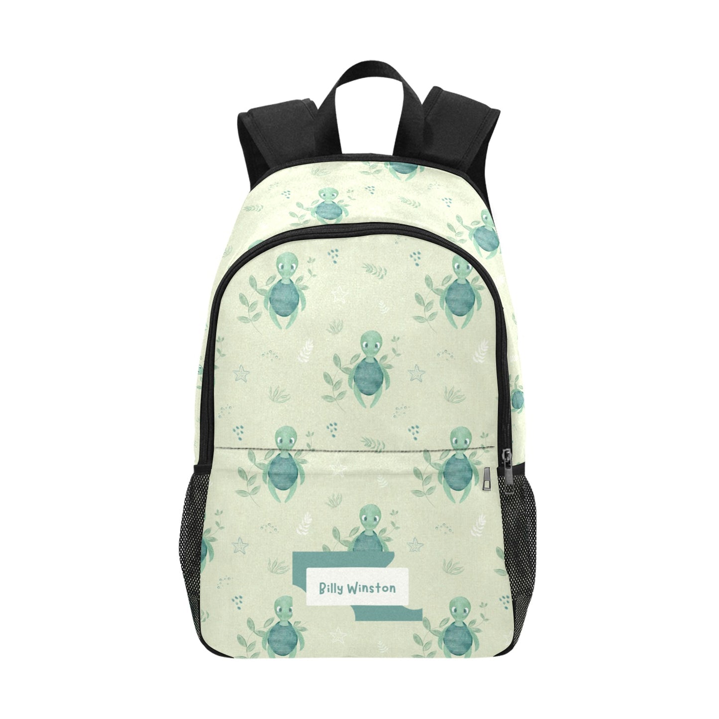 Personalised School Bag with Unique Patterns - Turtle Tortoise 