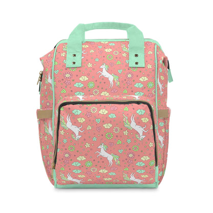 pink unicorn baby changing bag