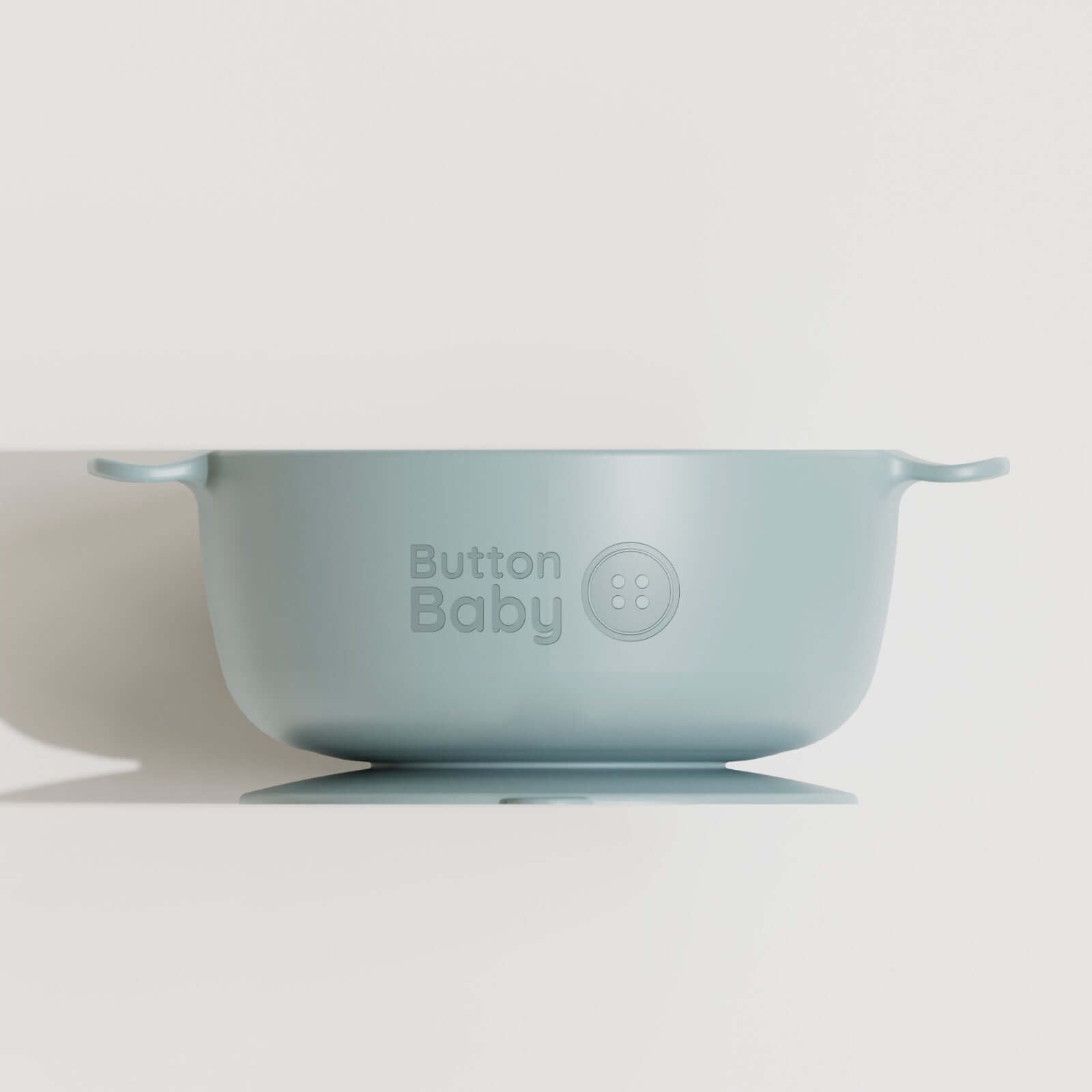 7 - Piece Silicone Baby Weaning Set – BPA - Free | Bowl, Plate, Cup, Cutlery & Bib. - Dusty Blue - Green Cheeks - Weaning Set