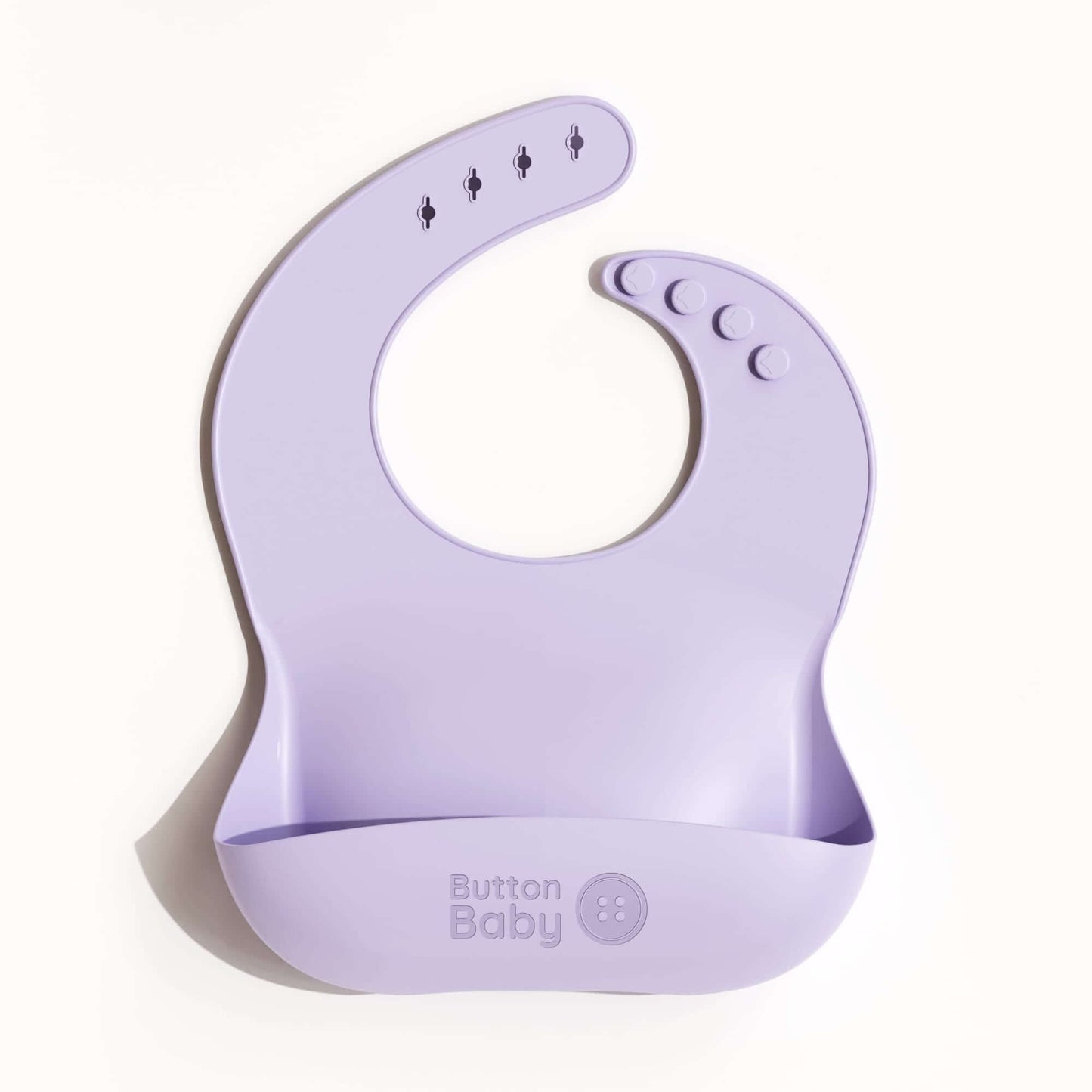 7 - Piece Silicone Baby Weaning Set – BPA - Free | Bowl, Plate, Cup, Cutlery & Bib - Lilac - Green Cheeks - 