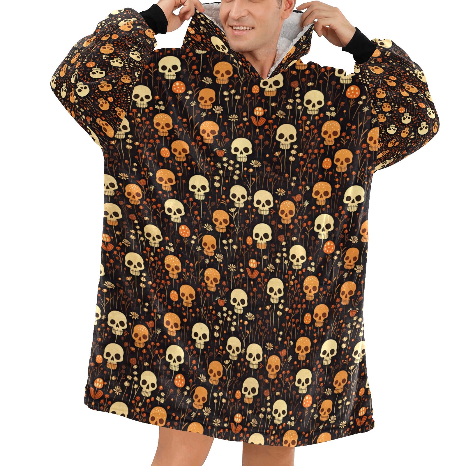 Halloween Hoodie Blanket Matching for Adults & Kids