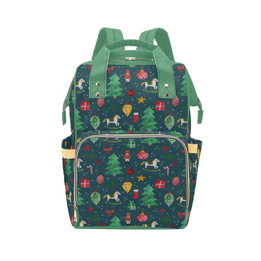 And So This Is Christmas Nappy Bag Multi-Function Diaper Backpack/Diaper Bag