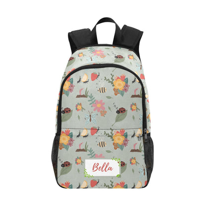 Personalised School Bag with Unique Patterns - Bugs Insects