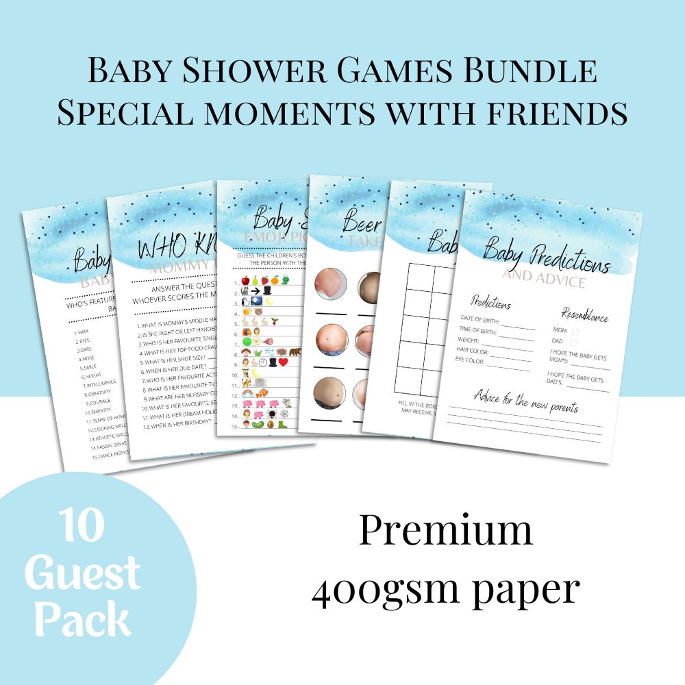 Baby Shower Game Pack Bundle 