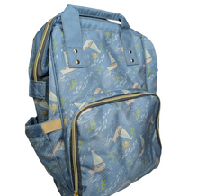 Load image into Gallery viewer, Blue, Nautical Baby Changing Bag
