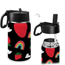 Load image into Gallery viewer, Kids Stainless Steel Water Bottle with Straw 350ml

