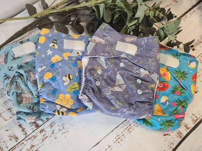 Blue Boys Cloth Nappy Bundlea