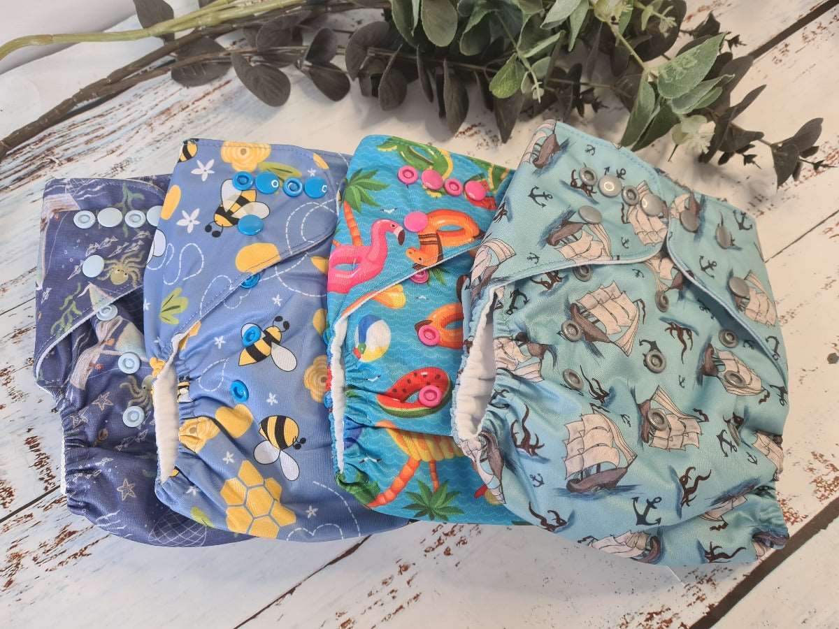 Blue Boys Cloth Nappy Bundlea