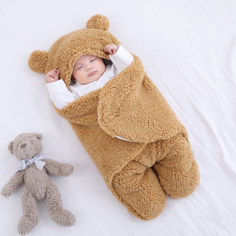 Fluffy Warm Winter Baby Pram Suit